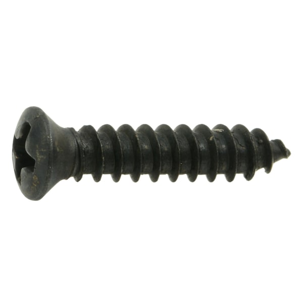 Midwest Fastener Sheet Metal Screw, #8 x 3/4 in, Black Steel Oval Head Phillips Drive, 30 PK 63295 - main